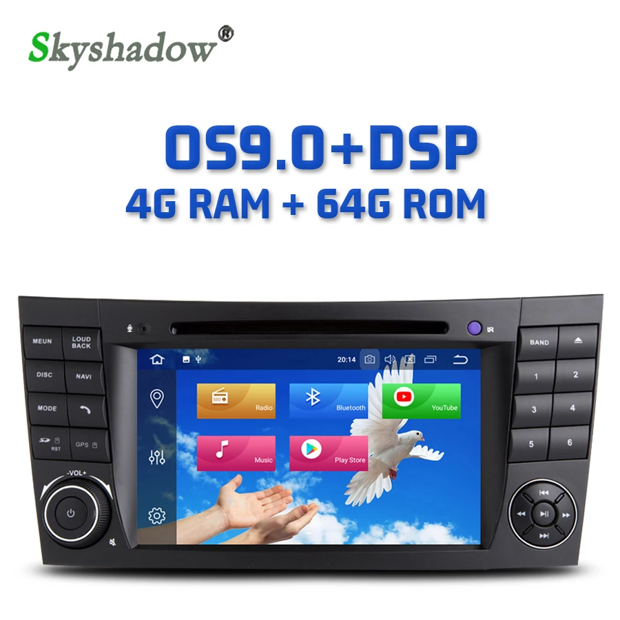 Android 9 0 Octa 8 Core 4 Гб Оперативная память 64 Встроенная автомобильный DVD плеер gps карта