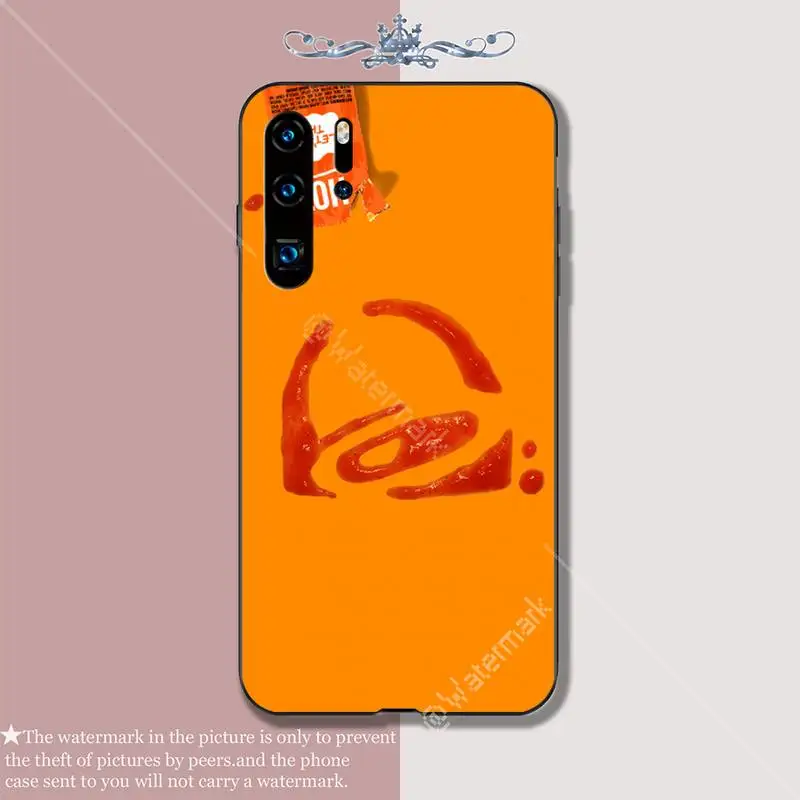 

YJYDNHBD Taco Bell soft TPU black case cover for Huawei P9 lite 2016 2017 P 10 P20 PRO P30 P40 lite P smart 2019 coque