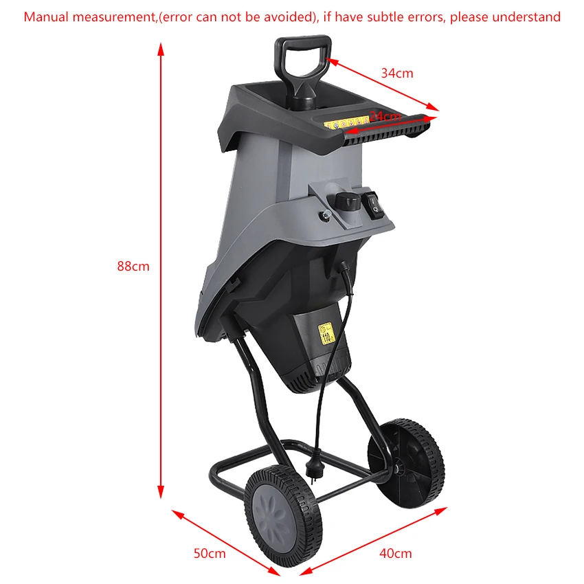 HT6533 Powerful Wood Chipper Branch Crusher Electric Breaking Machine 2400W Tree Crushing Garden Tool 220V | Инструменты