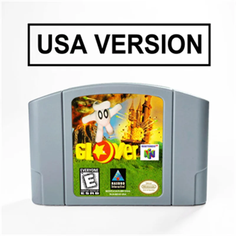 

Glover For 64 Bit Game Cartridge USA Version NTSC Format
