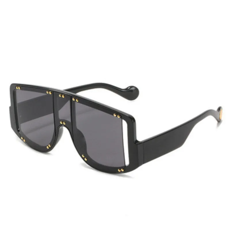 

Fashion Oversized One Piece Sunglasses For Women 2021 Luxury Brand Designer Trendy Large Frame Sun Glasses Female Retro Shades