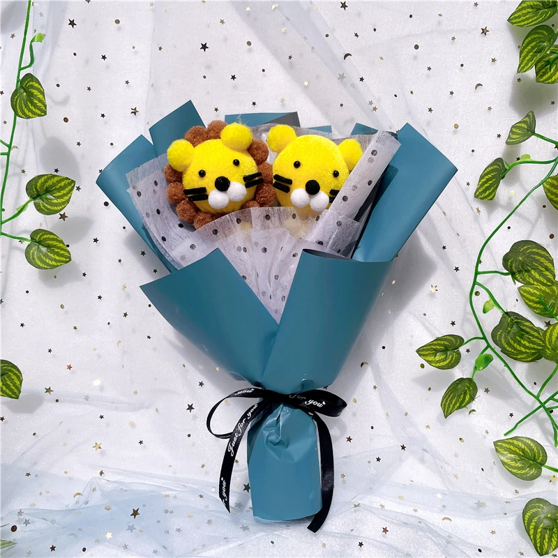 

Cartoon Cute Teddy Bear Cat Plush Toys Stuffed Animals Creative Bouquet Gift Graduation Valentine's Day Christmas Gifts
