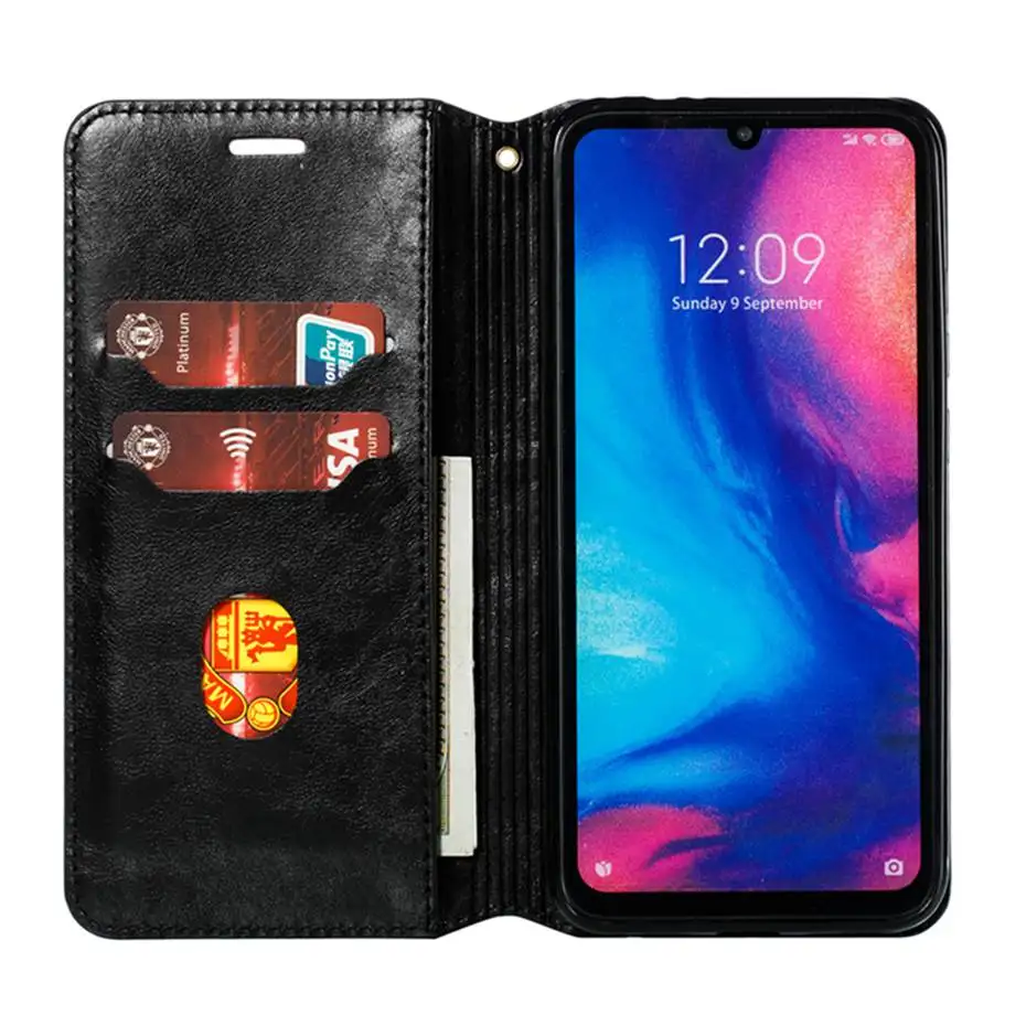 Из искусственной кожи флип чехол для телефона Xiaomi 9 SE Honor 8 lite Redmi Go K20 6 6A 7 7A