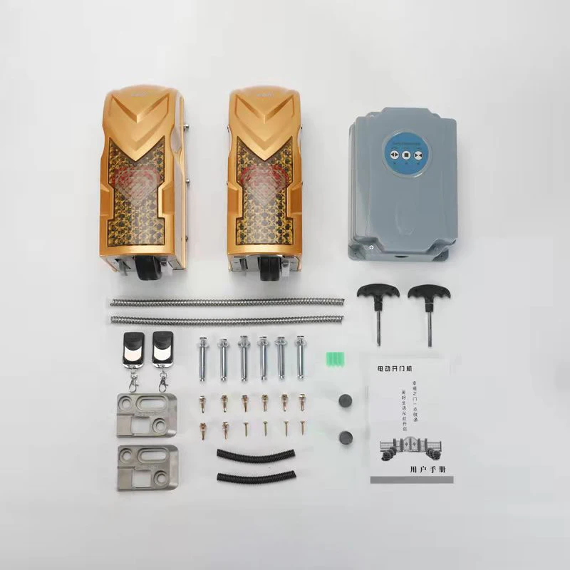 Double Leaf Gate Automatic Rolling Wheel Swing Opener Actuator Roller Door Motor Scroll Drive Easy to Install | Безопасность и