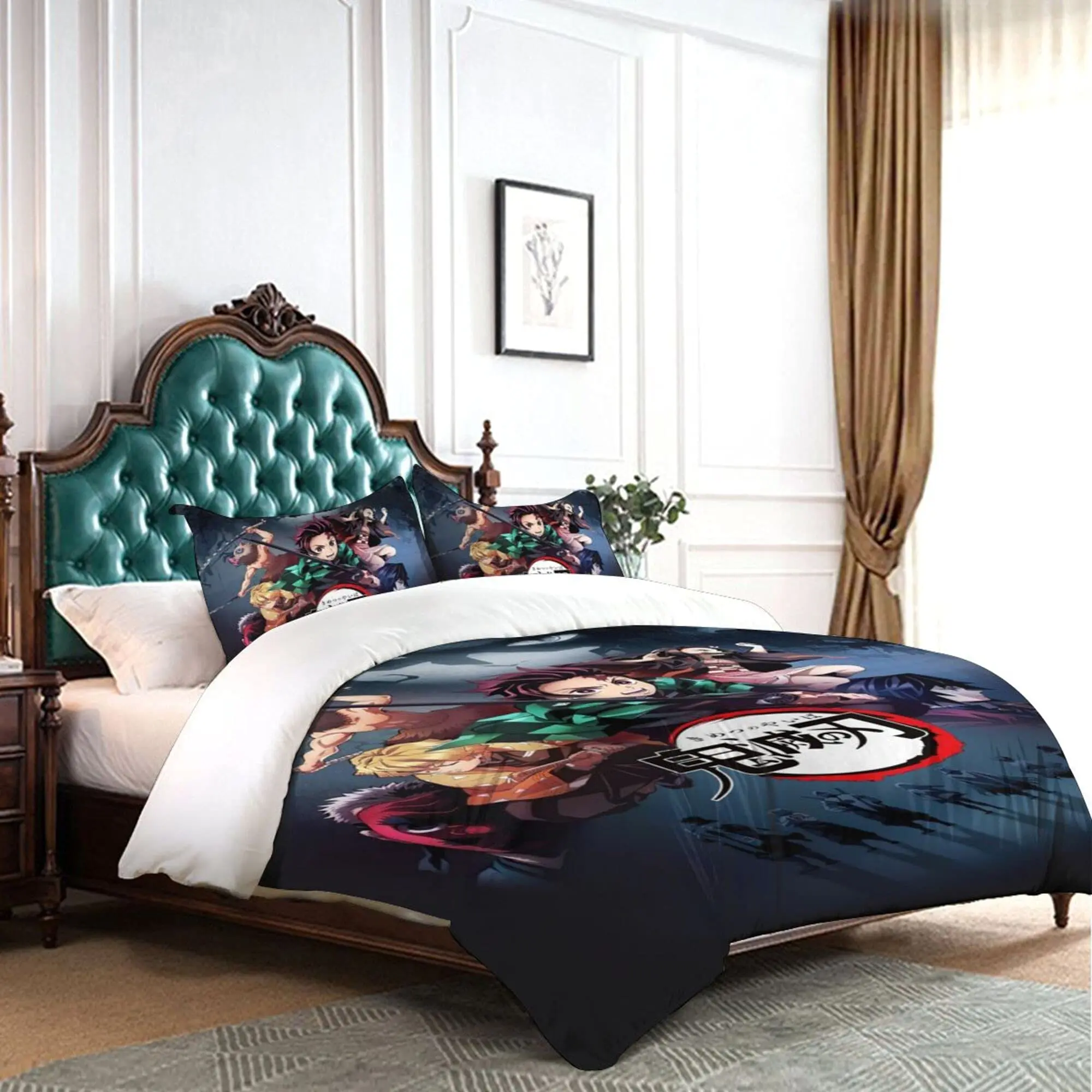 Постельное белье с аниме комплект из 3 предметов Комплект постельного белья