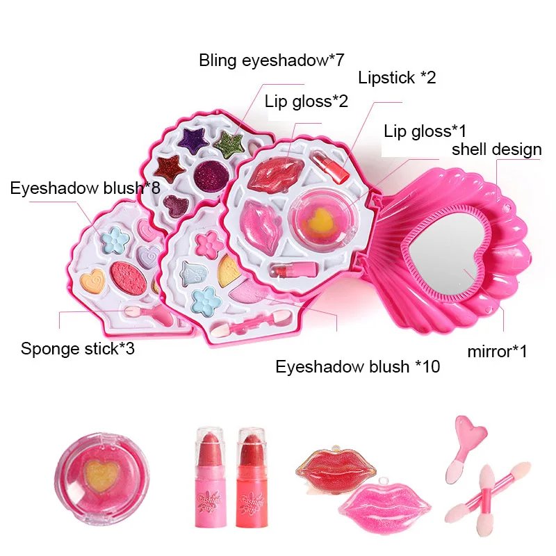 Набор для макияжа девочек косметический набор принцессы модный детский