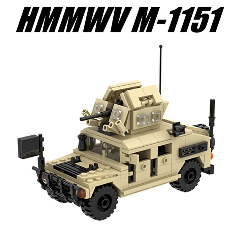 Строительные блоки MOC Военная серия Сборная модель цветные хампасы детская