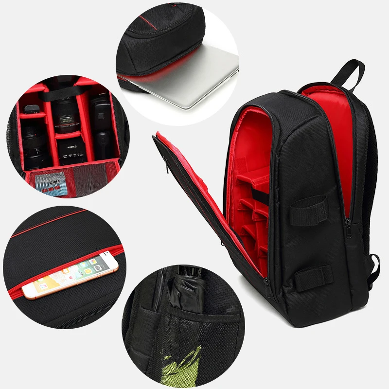 Рюкзак для камеры водонепроницаемая Нейлоновая Сумка DSLR видео сумки с