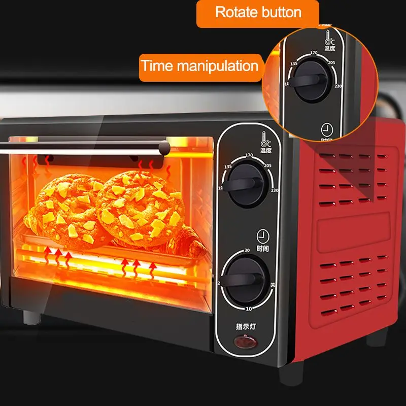 Мини-электрическая духовка для выпечки хлеба 1500 Вт 12 л | Бытовая техника
