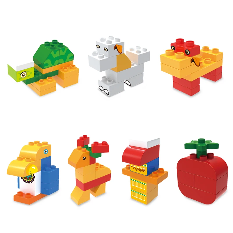 DIY большой размер строительные блоки Совместимые брендовые Детские сборные