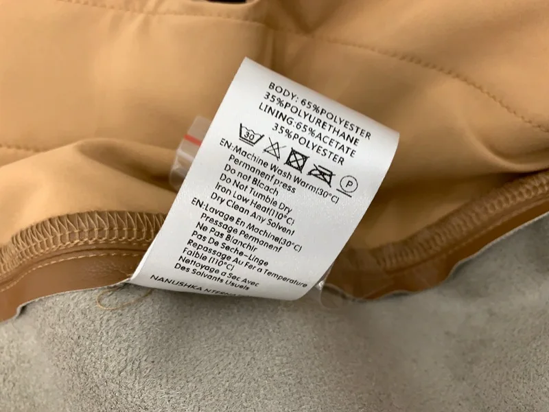 

2020 Spring New Faux Leather Women's Pants Ladies Causal Ankle-Length Straight Trousers With Zipper Pockets