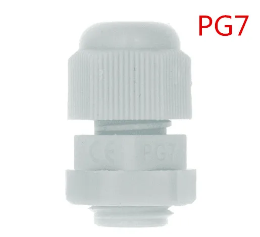 10 шт. IP68 PG7 PG9 PG11 для 3-6.5mm-10 мм провод кабель CE белый водонепроницаемый нейлоновый