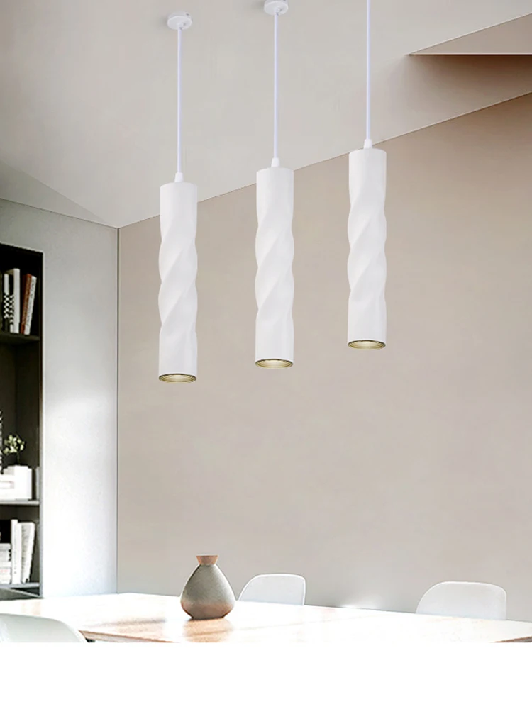 Подвесной светильник dimmable Подвесной светильник Кухня River Island Обеденная магазин барная стойка украшения цилиндра трубы Освещение для кухни