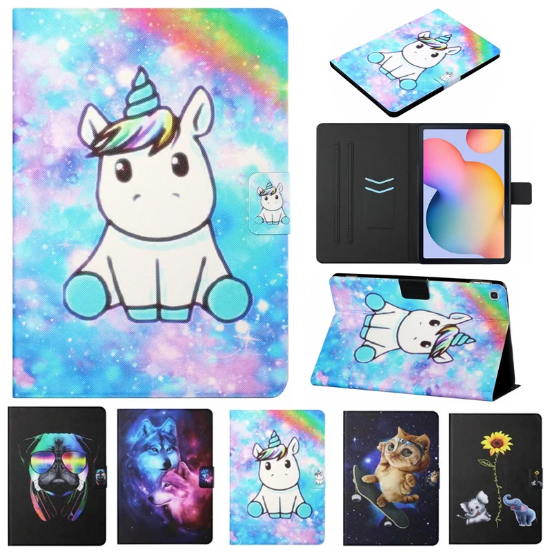 

Для планшета Samsung Galaxy Tab A7 10,4 2020 чехол для планшета SM-T500 SM-T505 Магнитная крышка чехол для Samsung Tab A7 волк "Единорог"