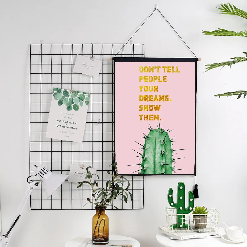 Зеленые гобелены с изображением листьев висящая на стене ткань Северное