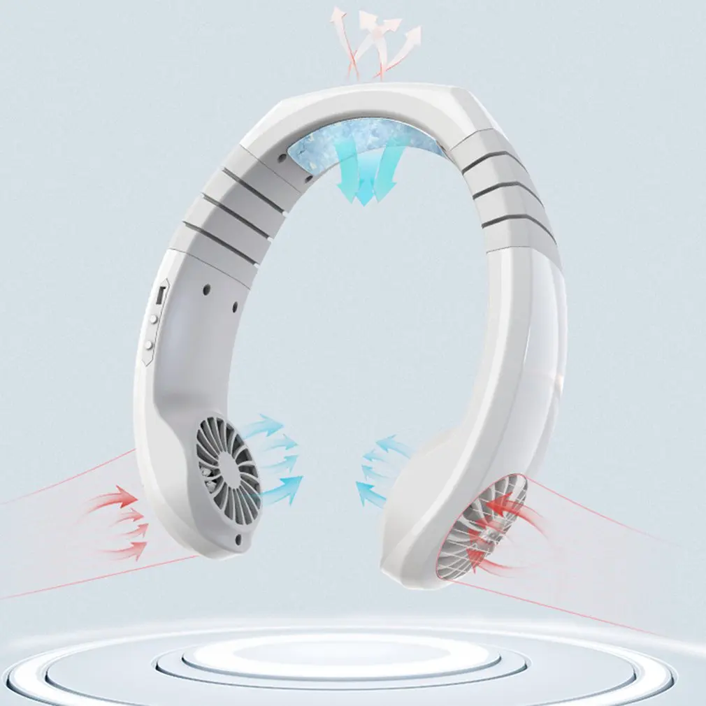 

Hanging Neck Fan USB Charging Lazy Portable Outdoor Sports Cooling Fan Mini Air Cooler Fan Refrigeration Fan
