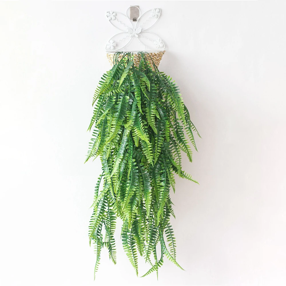 

Party Artificial Hanging Rattan Waterproof Fern Persian Plants Boston ferns