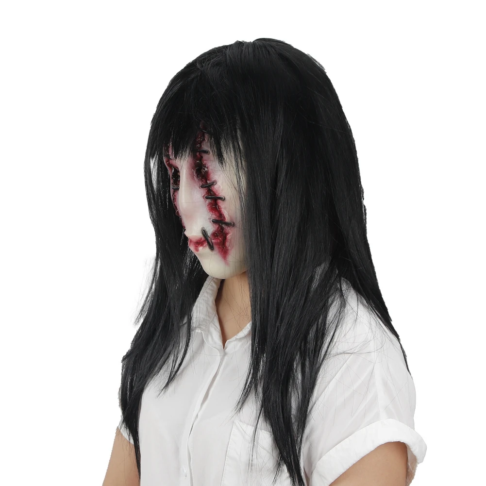 Аксессуары для косплея взрослых полноголовая Хэллоуин призрак латексная маска