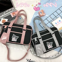 female students japan jk travel shoulder bag women messenger bag hit color stitching commuter ladies bag cute girl uniform bag