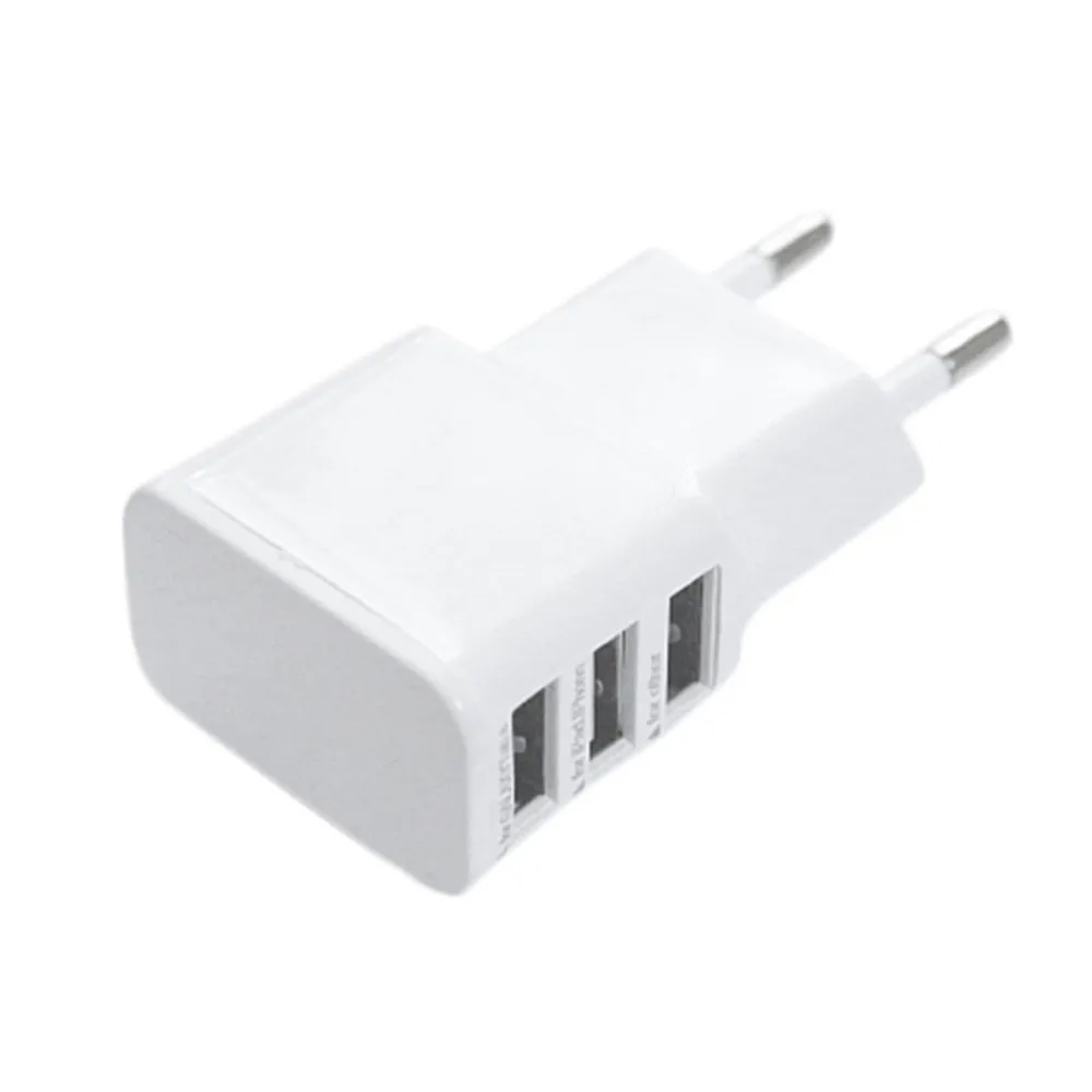 Универсальное сетевое зарядное устройство с 3 USB портами и евровилкой 100