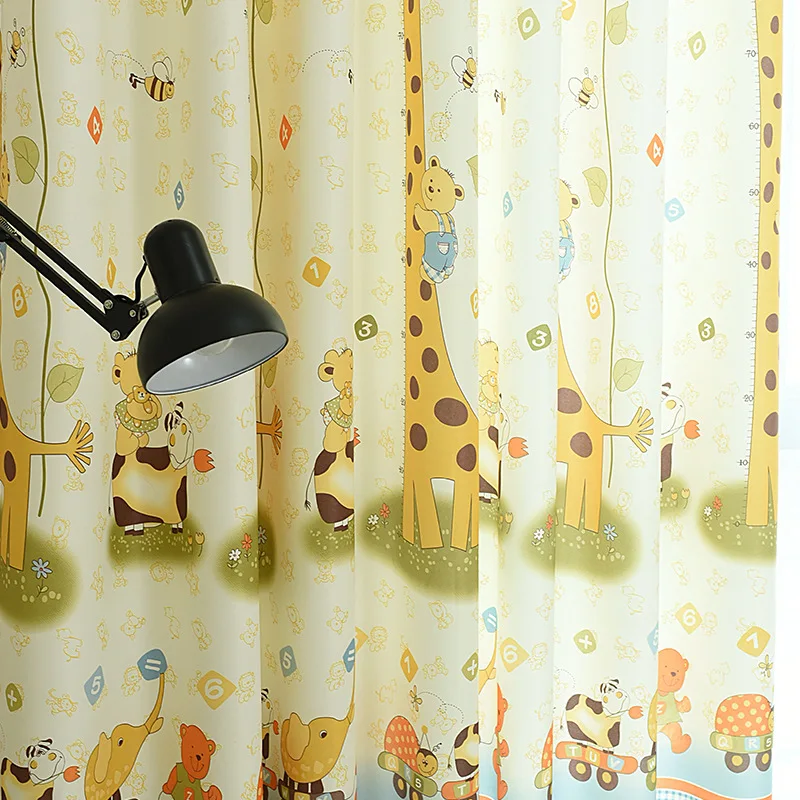 Занавески с мультяшным изображением жирафа для гостиной столовой спальни. | Дом и
