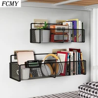 2021 school dormitory wall hanging frame shelf flower pot book metal storage rack holder with suction cup bathroom accessories