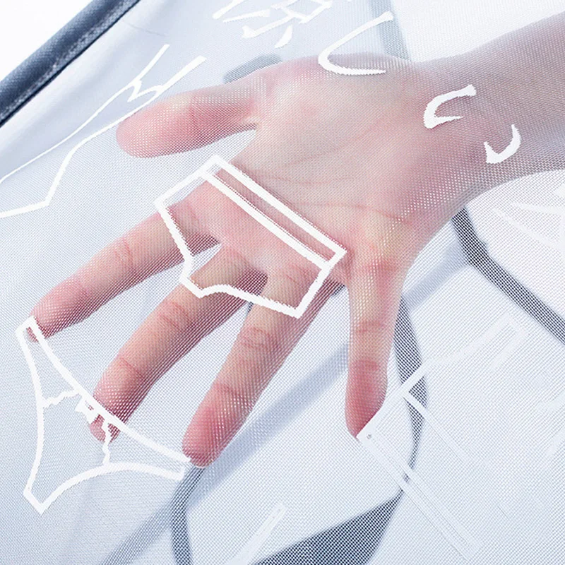 

Dirty Clothes Mesh Basket Foldable Laundry Bathroom Bedroom Storage Case Box THIN889