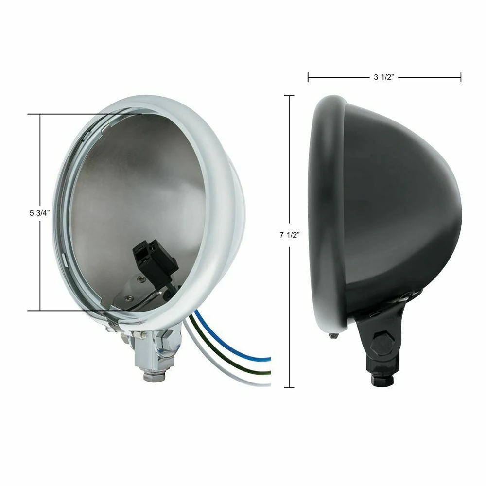 

Motorcycle 5.75 Inch Motorcycle Headlight Lamp Shell Motorcycle Headlight Cover for Dana Sportster XL 883