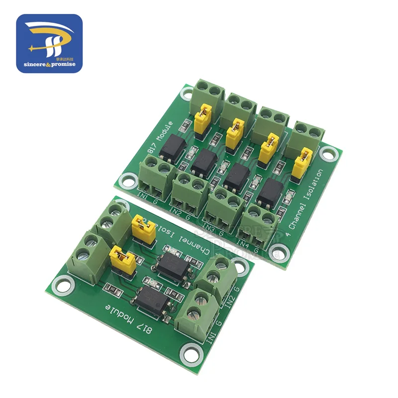 PC817 3,3 V-30 V 2 Way 4 канальная оптопара монтажная плата Напряжение модуль связи преобразователя драйвер фотоэлектрический изолированный модуль