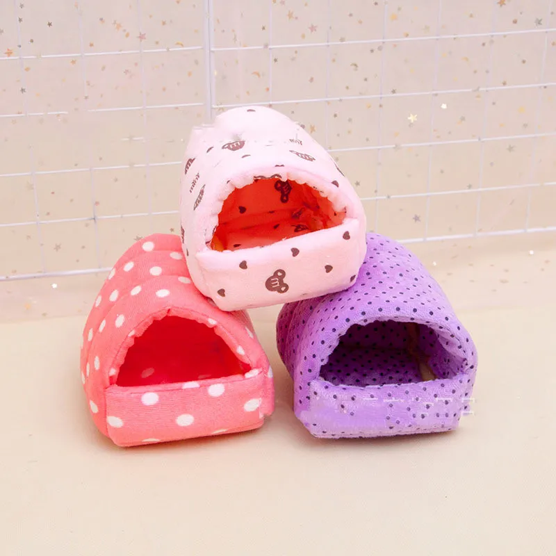 

2021 Hamster's Nest Hedgehog's Nest Guinea Pig's Squirrel's Bed Golden Silk Bear Honey Bag Colugo Winter Warm Velvet House