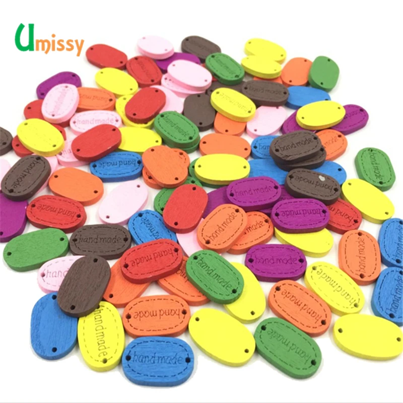 20 шт. деревянные пуговицы для скрапбукинга с 2 отверстиями 18 мм аксессуары