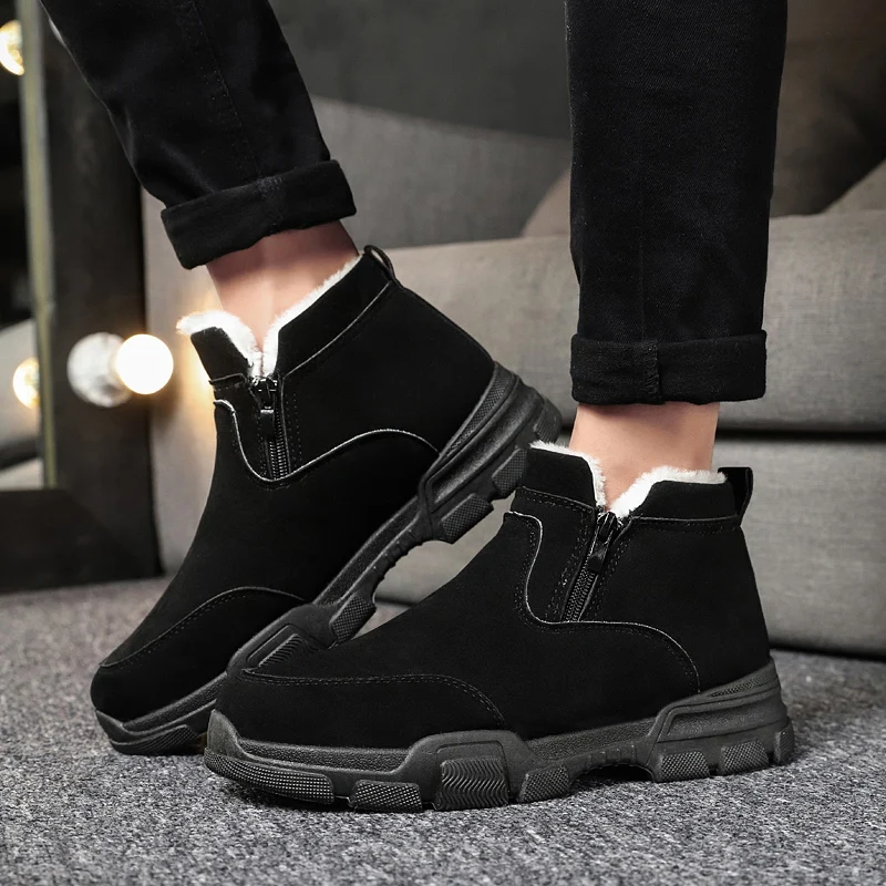 2021 Hot Sales Men Tennis Shoes Warm Plush Casual Leather Shoes Man Sneakers Designer Adult Male Breathable Sport Footwear