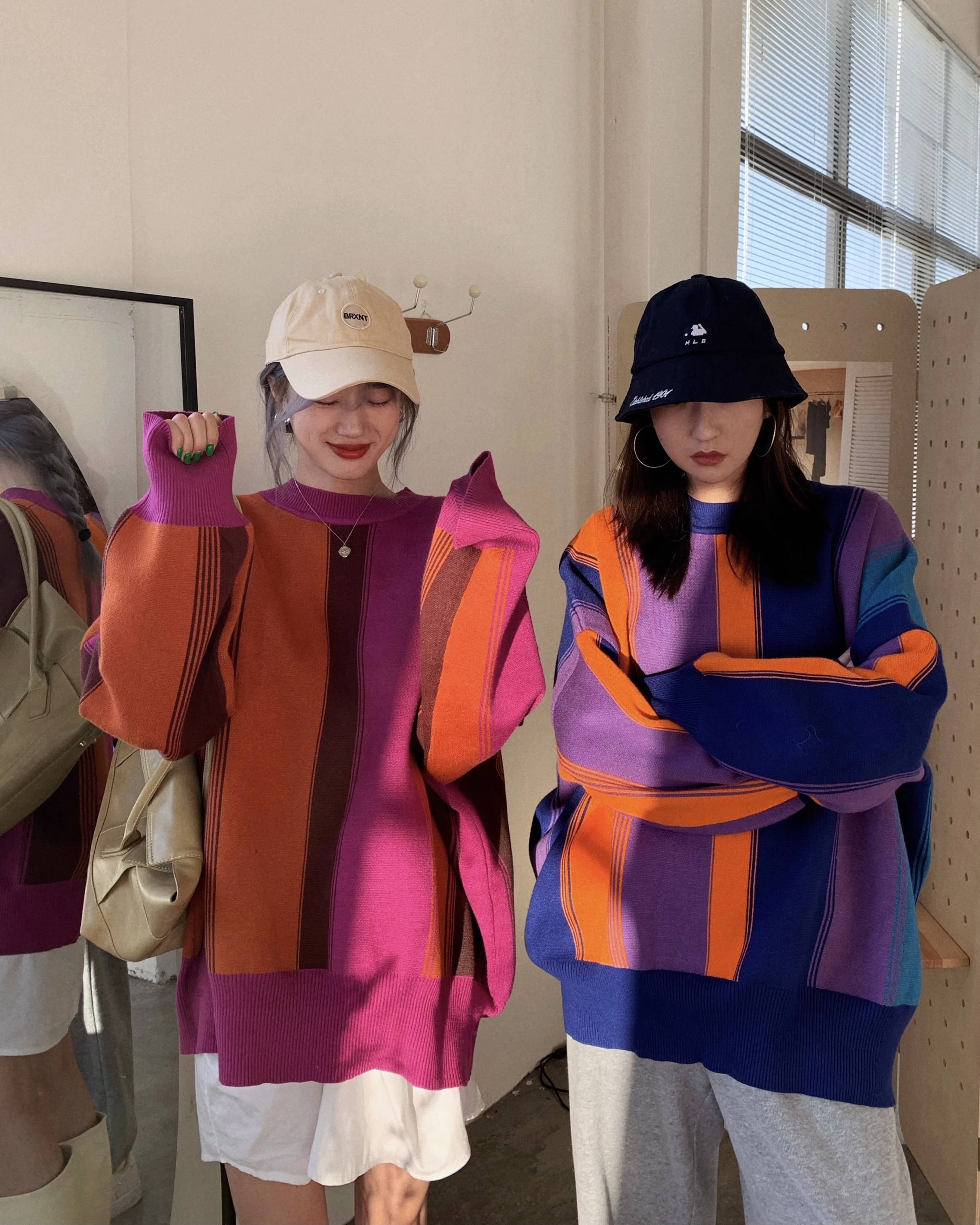 

Couple Outwear sweater winter Women Warm Casual Loose Oversized Knitted Sweater Female O-Neck Jumper Fashion Pullover Pull Top