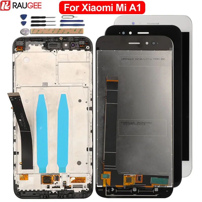 Экран для Xiaomi Mi A1 ЖК дисплей сенсорный экран с рамкой новый дигитайзер стеклянная