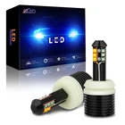 Высококачественные Двухцветные светодиодные указатели поворота AILEO T20 W21W WY21W 7440 7440NA, Canbus, без ошибок DRL, 1600LM, 22 Вт, янтарно-желтый