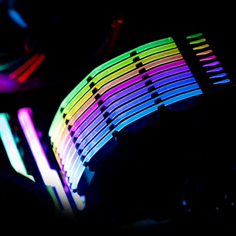 Удлинитель с RGB подсветильник кой 24 контакта 5 В 3 контакта|Компьютерные кабели и