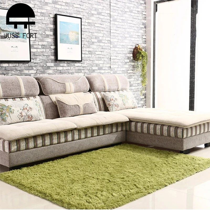 Новинка 16 цветов моющиеся шелковые волосы нескользящий ковер журнальный столик