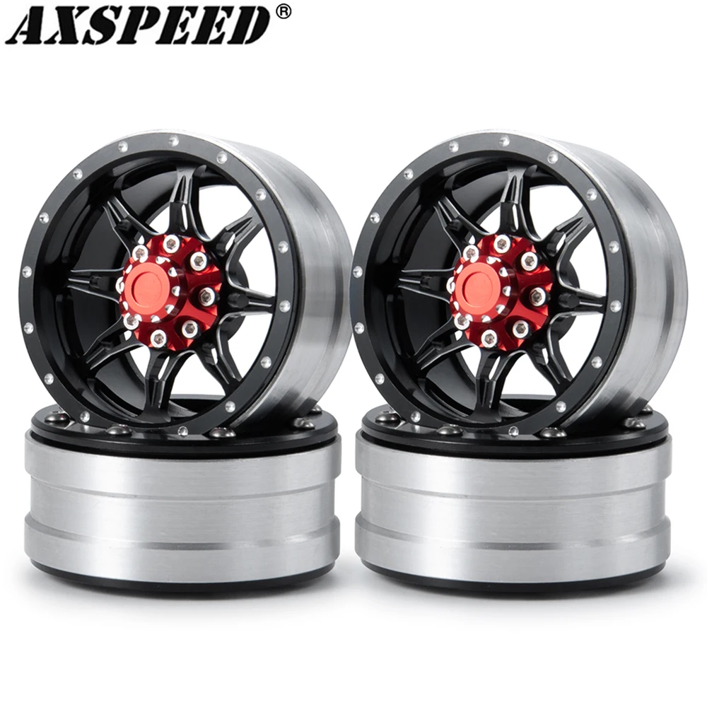 

Колесные диски AXSPEED 1,9 Beadlock, ступица колеса из сплава для 1/10 Axial SCX10 CC01, детали для радиоуправляемого гусеничного колеса для скалолазания, авт...