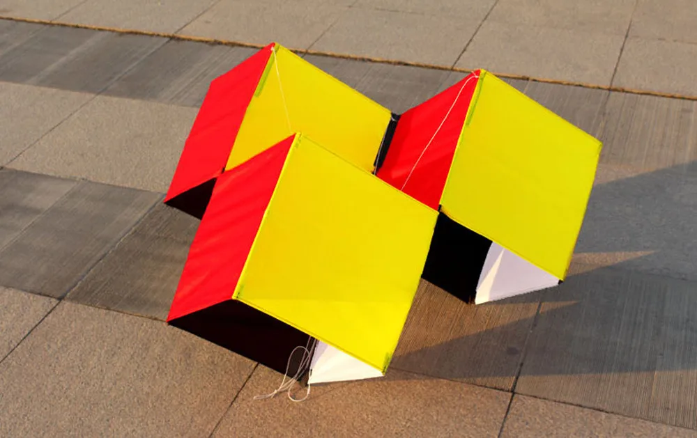 Объемный магический куб 62 см x 90 воздушный змей с одной линией хорошо Летающий