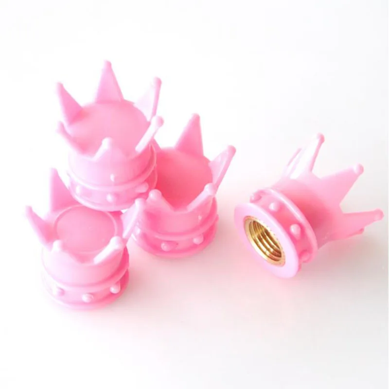 

4 Pcs Universal Wheel Tire Valve Caps Car Motorcycle Air Cover Auto Airtight Stems Cover For Crown Styling