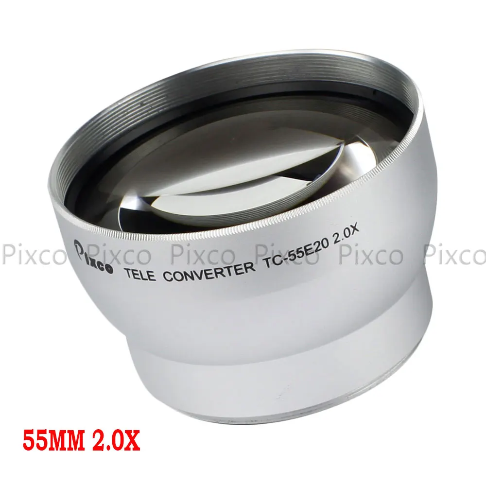 Pixco 55 мм 2.0X увеличительный телескопический фотоаппарат серебристый | Электроника