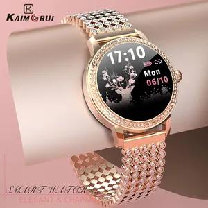 diamond studded smart watch 2021 for women lovely steel sport watch ip68 waterproof fitness bracelet heart rate lw20 smartwatch free global shipping