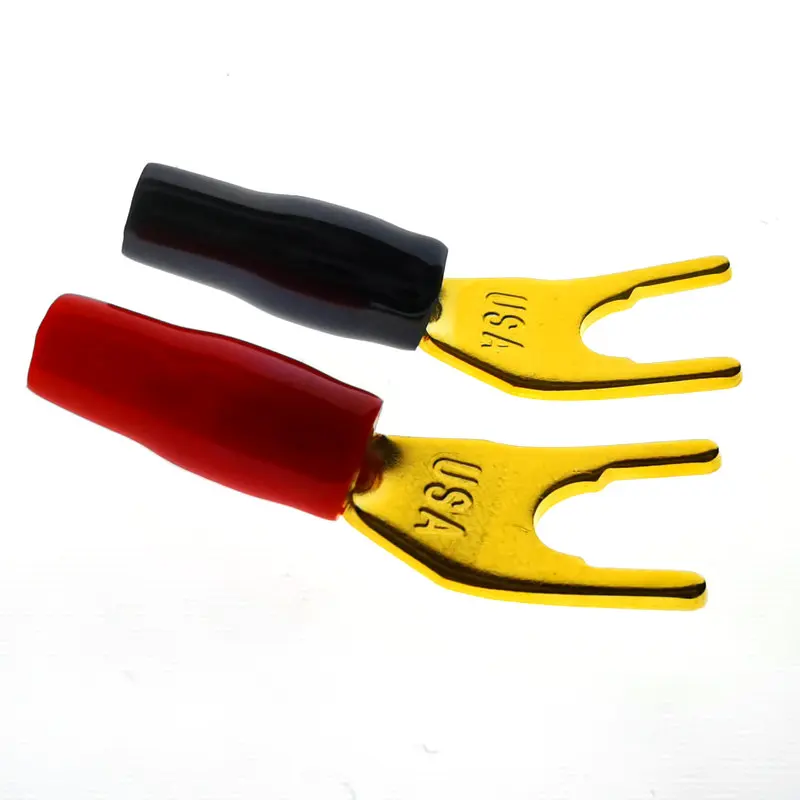 4 шт. Лидер продаж новинка красная черная США чистая медь позолоченная вилка для