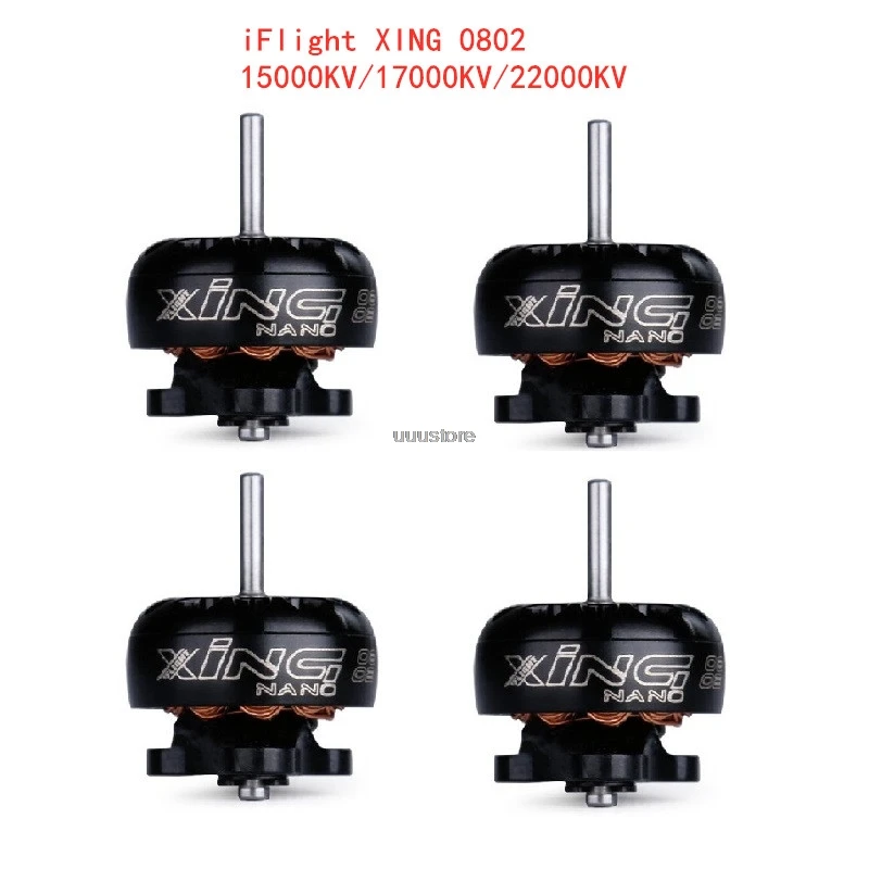 

Двигатель iFlight XING Nano X0802 0802 15000KV/17000KV/22000KV 1-2S FPV NextGen, совместимый с Gemfan1219, опора для FPV гоночного дрона