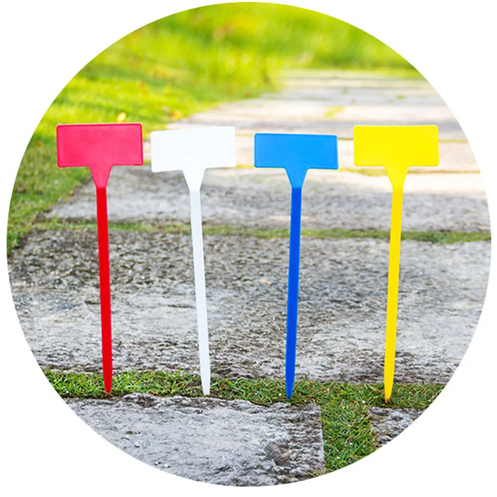 

20pcs Plant Labels Nursery Garden Tags Markers Garden Insert Tag Re-usable Plant Labels (Mixed Color)