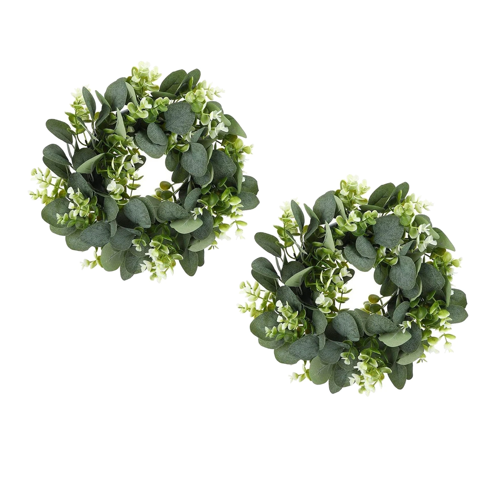 

2x 12'' Eucalyptus Wreath Greenery Front Door Garland Party New Year Decoration