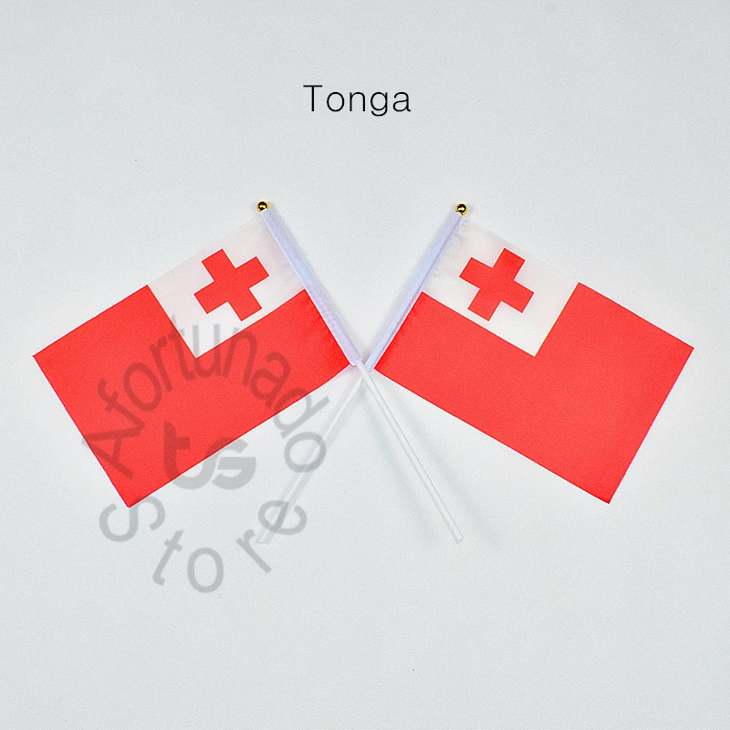 Tonga флаг баннер 14*21 см Фотофон |