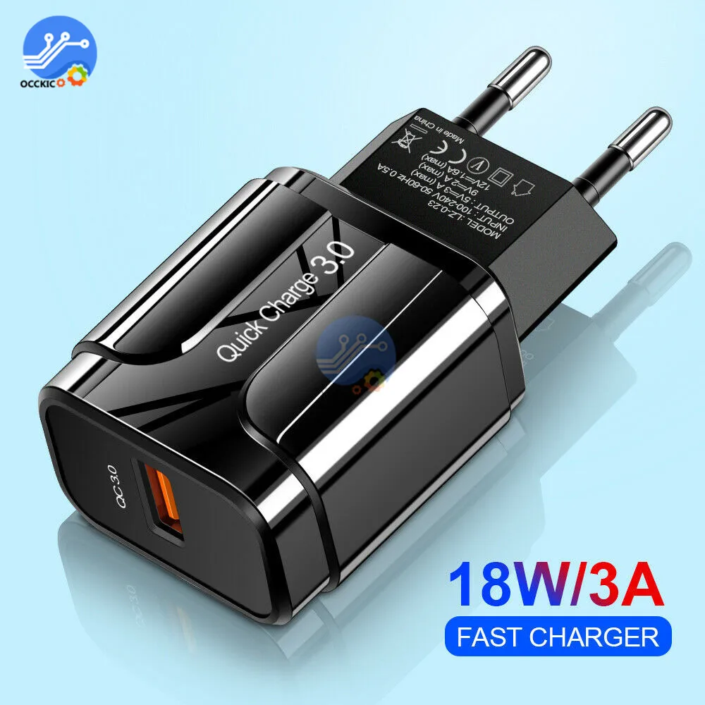 5V 3A Быстрая зарядка QC 3,0 USB зарядное устройство ЕС США вилка Путешествия стены мобильный телефон зарядное устройство адаптер, быстрая зарядка для iPhone для Xiaomi