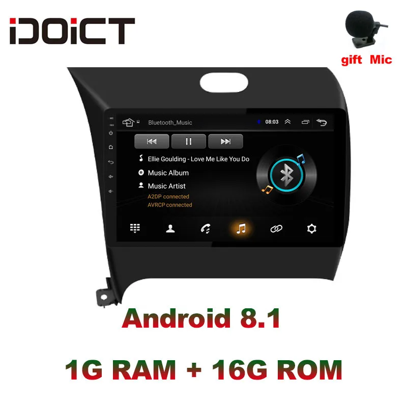 

Автомобильный DVD-плеер IDOICT на ОС Android 9,1, GPS-навигация, мультимедиа, для KIA Cerato, Forte K3 2009-2012, головное устройство с Wi-Fi
