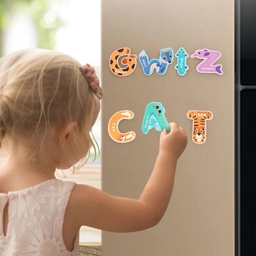 

Magnetic Number Alphabet Fridge Magnet Cute Cartoon Animals Shape Toys Educational Toys Intelligence Development Toy for baby